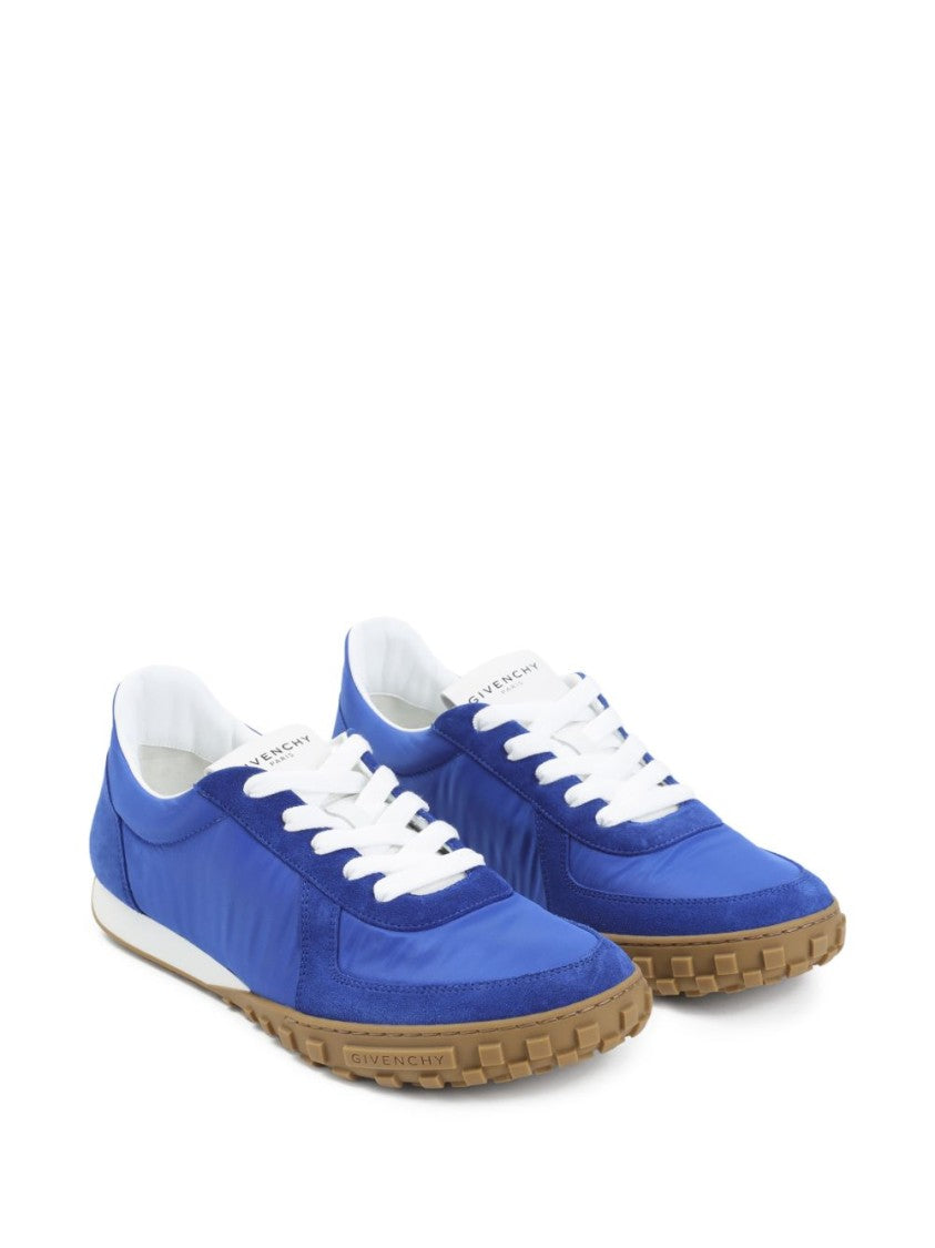 Givenchy Blue Silk And Nylon Lace Sneakers