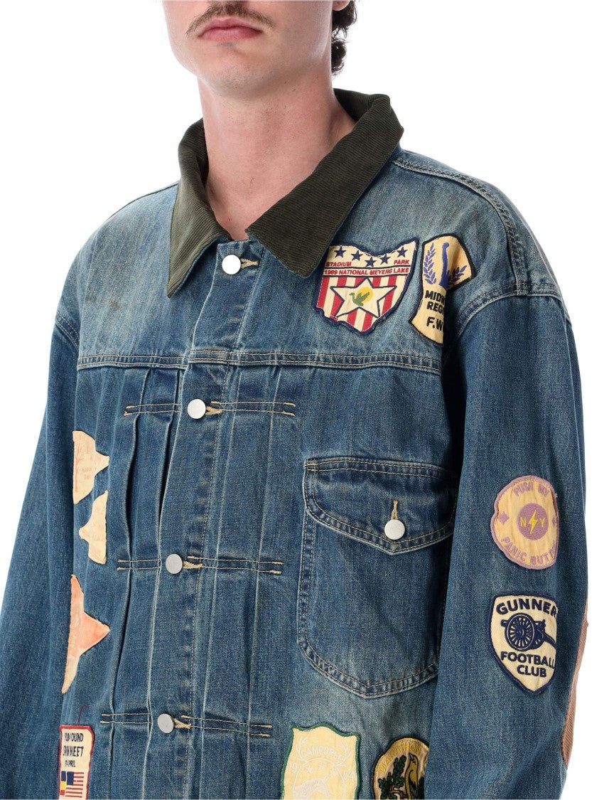 Found Patch Denim Jacket Patches Casual Jacket