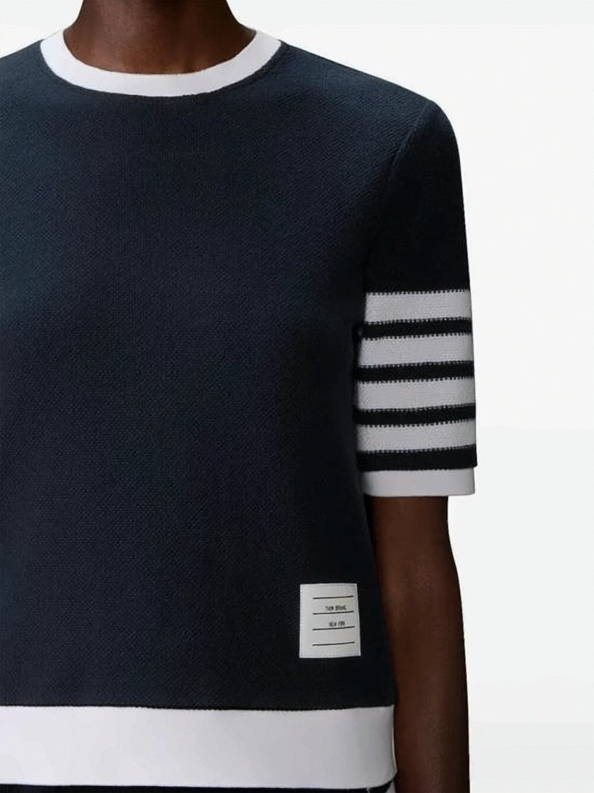 Thom Browne Textured Cotton Piqué Top