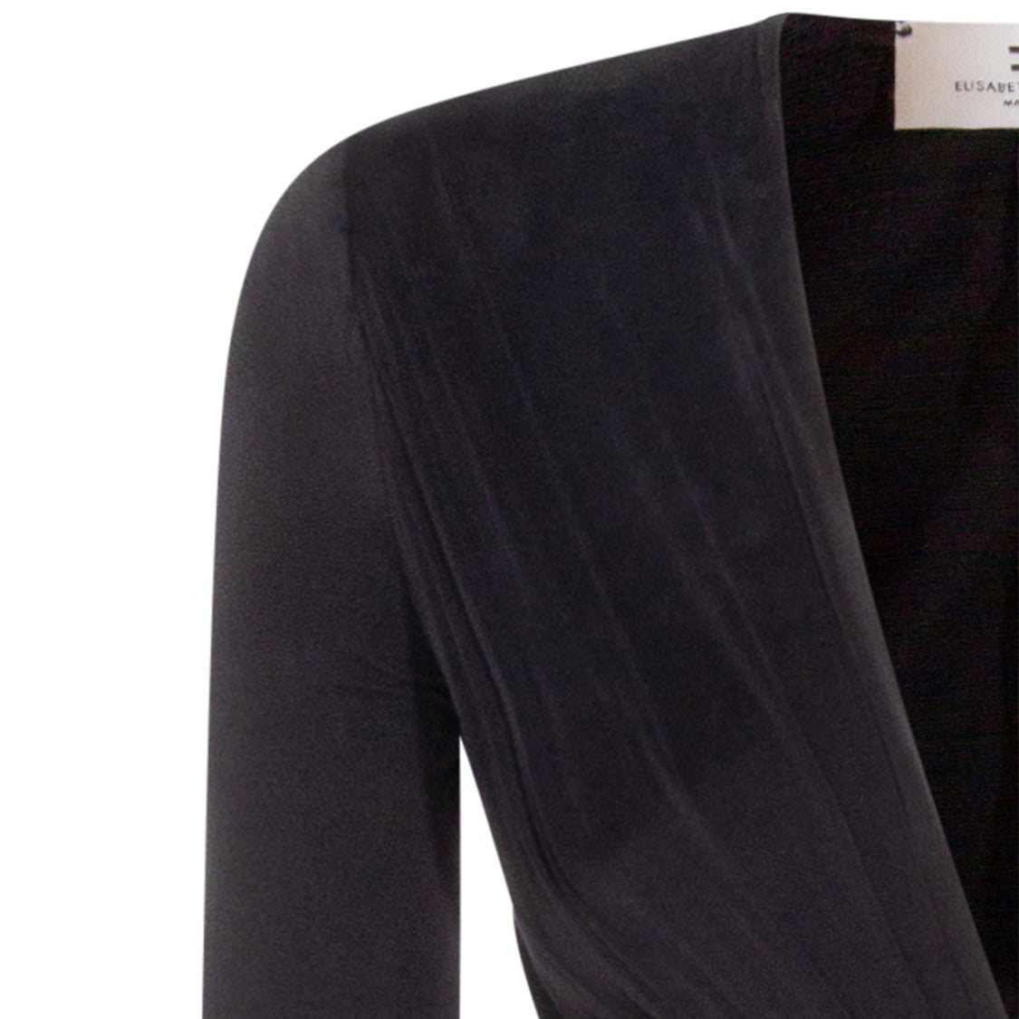 Elisabetta Franchi Cupro Dress With Draped Design
