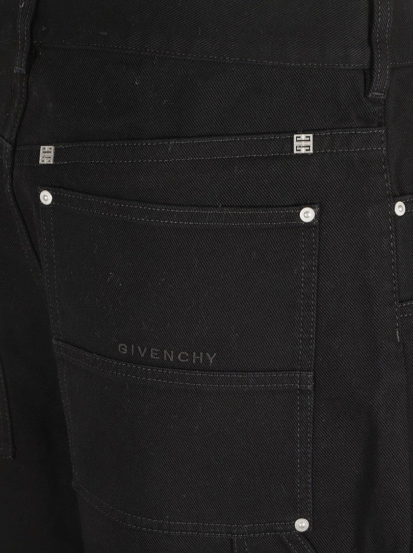 Givenchy Relaxed Fit Black Denim Jeans