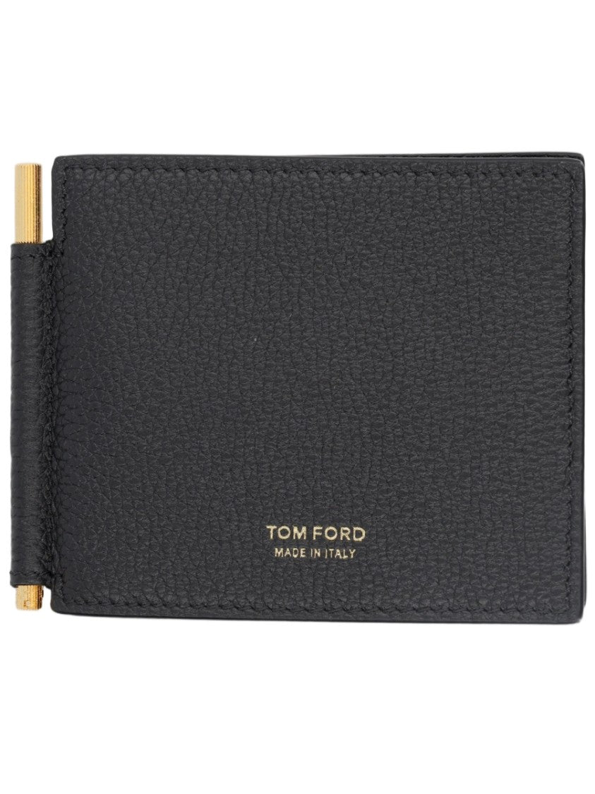 Tom Ford Textured Calf Leather Bi-Fold Wallet