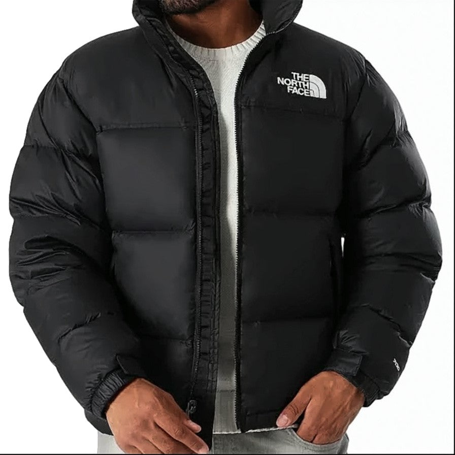 The North Face Matte Black Winter Puffer Jacket