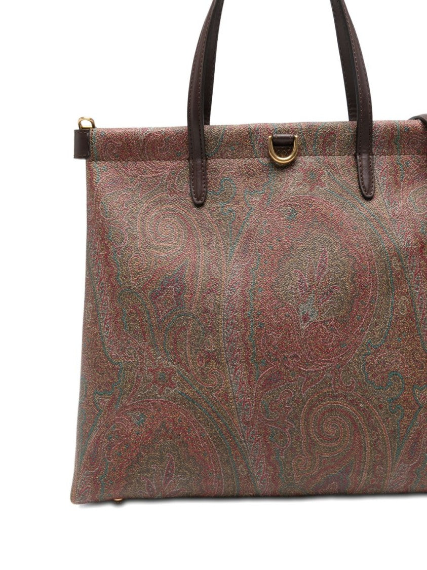Etro Structured Rectangular Bag With Paisley Jacquard Pattern