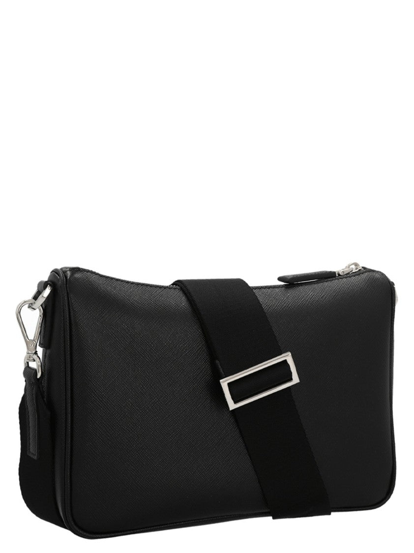 Prada Re-Nylon & Saffiano Crossbody Bag