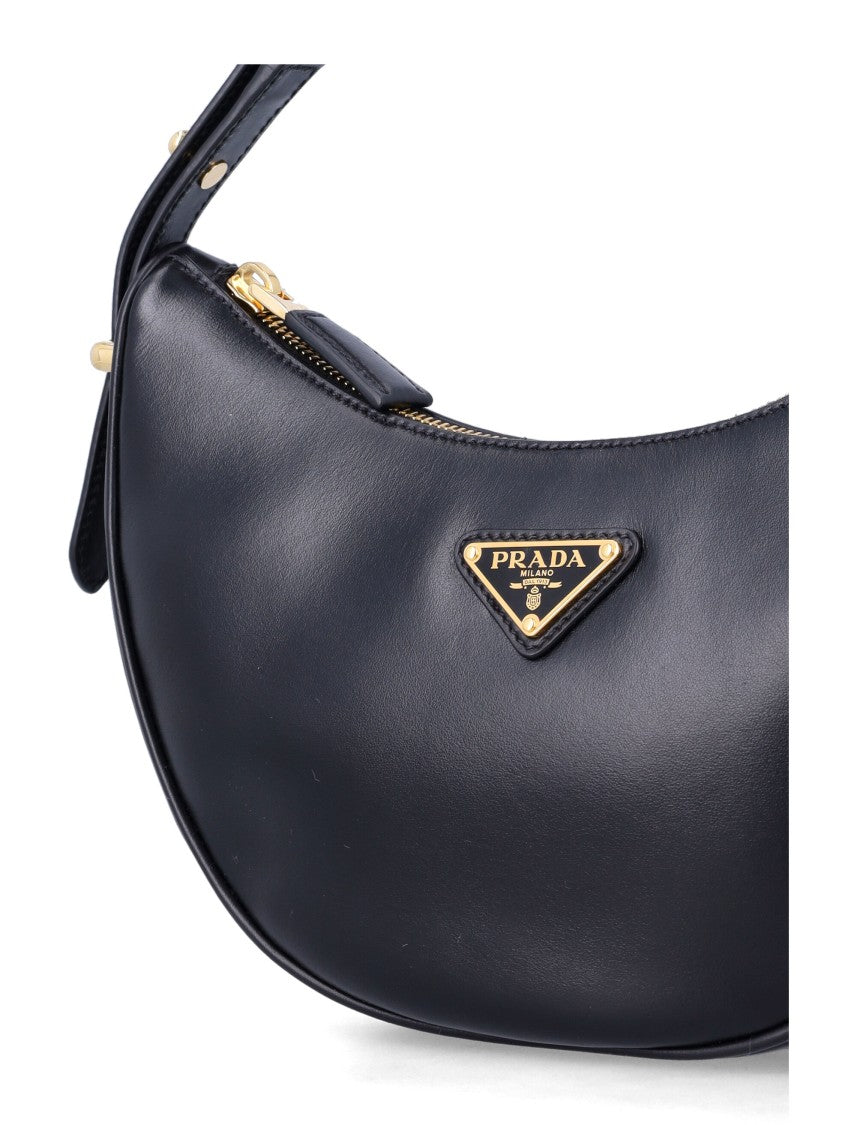 Prada Arqué Small Leather Shoulder Bag