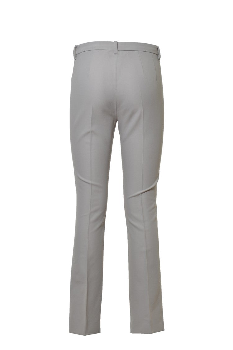 Max Mara Light Gray Cotton And Viscose Fairy Pants