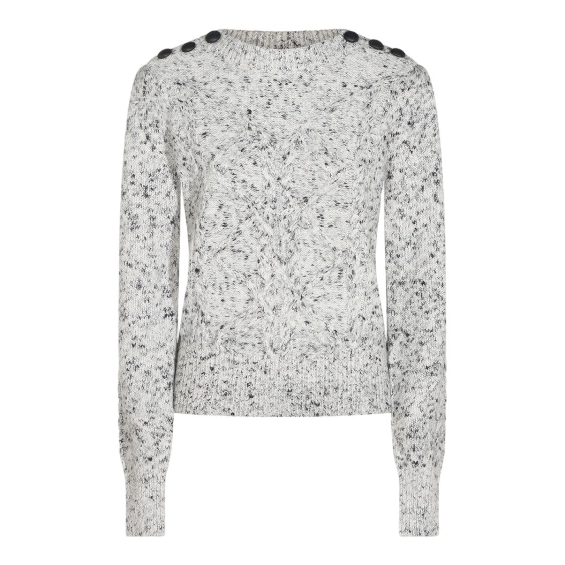 Isabel Marant Étoile Textured Knit Sweater With Button Detail And Ribbed Finish