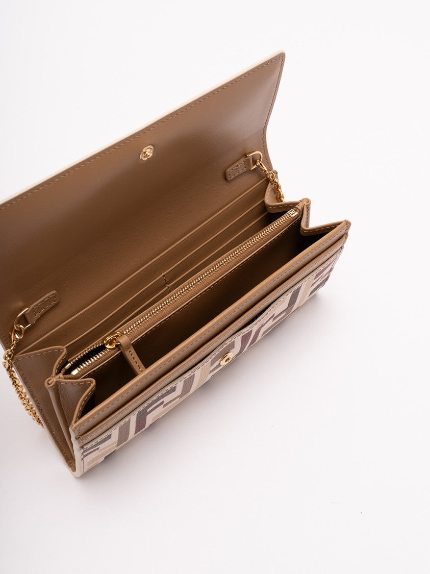 Fendi `Baguette` Continental Wallet With Chain