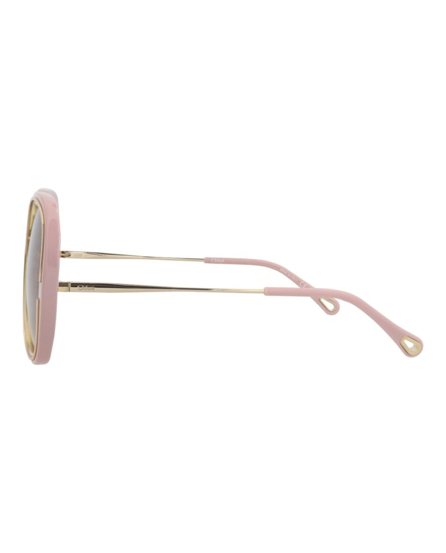 Chloé Round-Frame Bio Injection Sunglasses