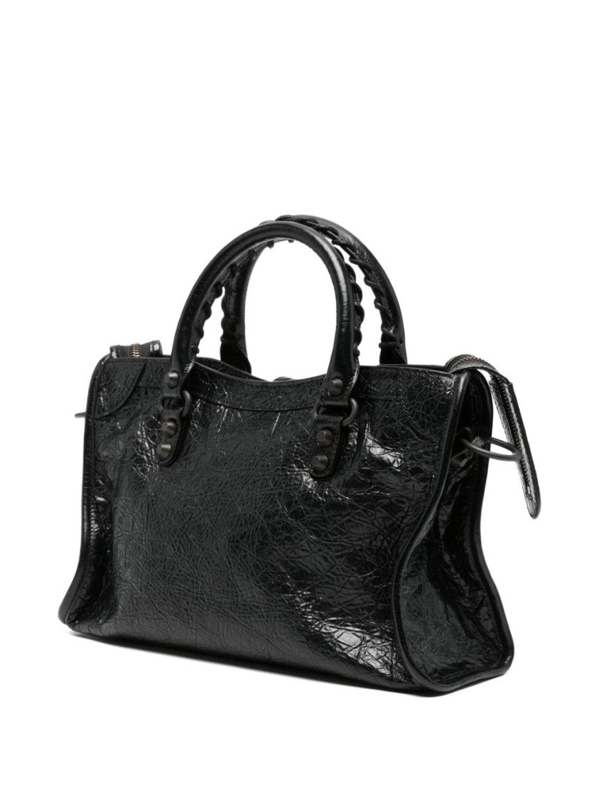 Balenciaga Crinkled Glossy Leather Bag