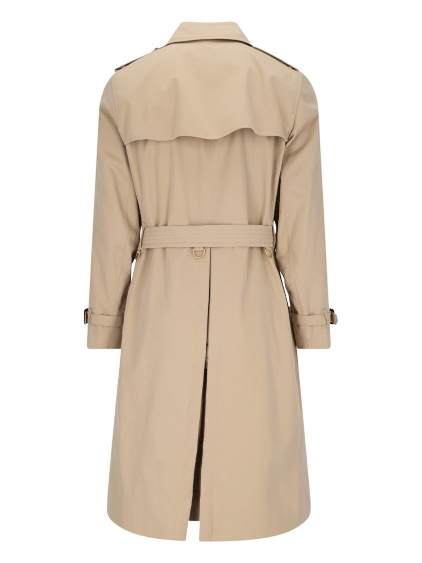 Burberry Double-Breasted Trench Coat – Beige