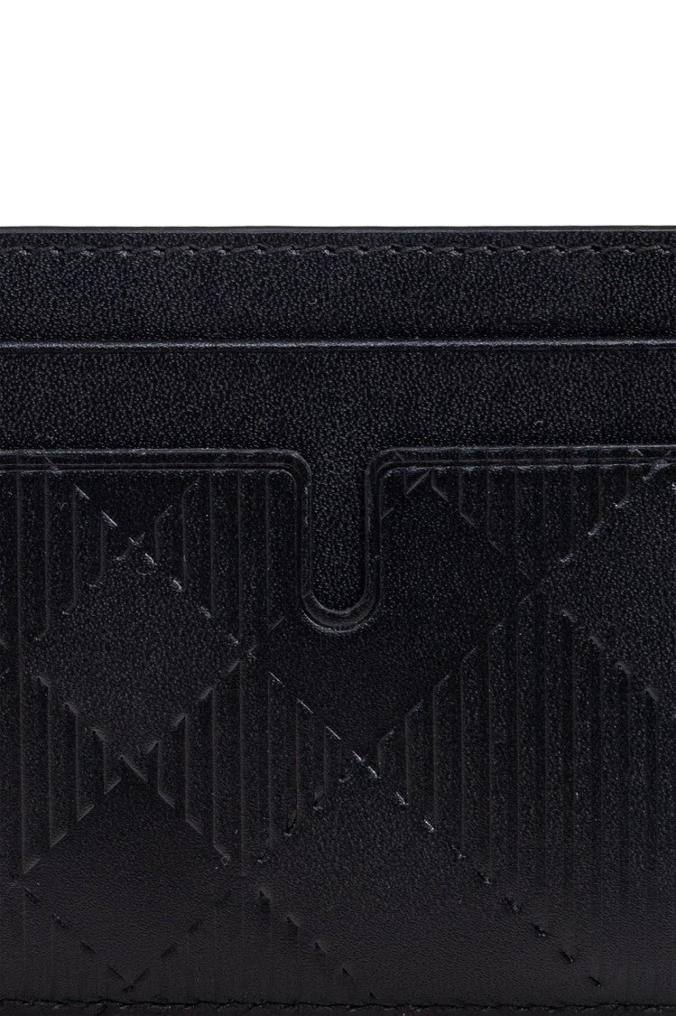 Burberry Textured Cotton Cardholder With Functional Design
