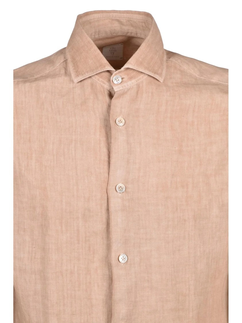 Eleventy Beige Linen Shirt