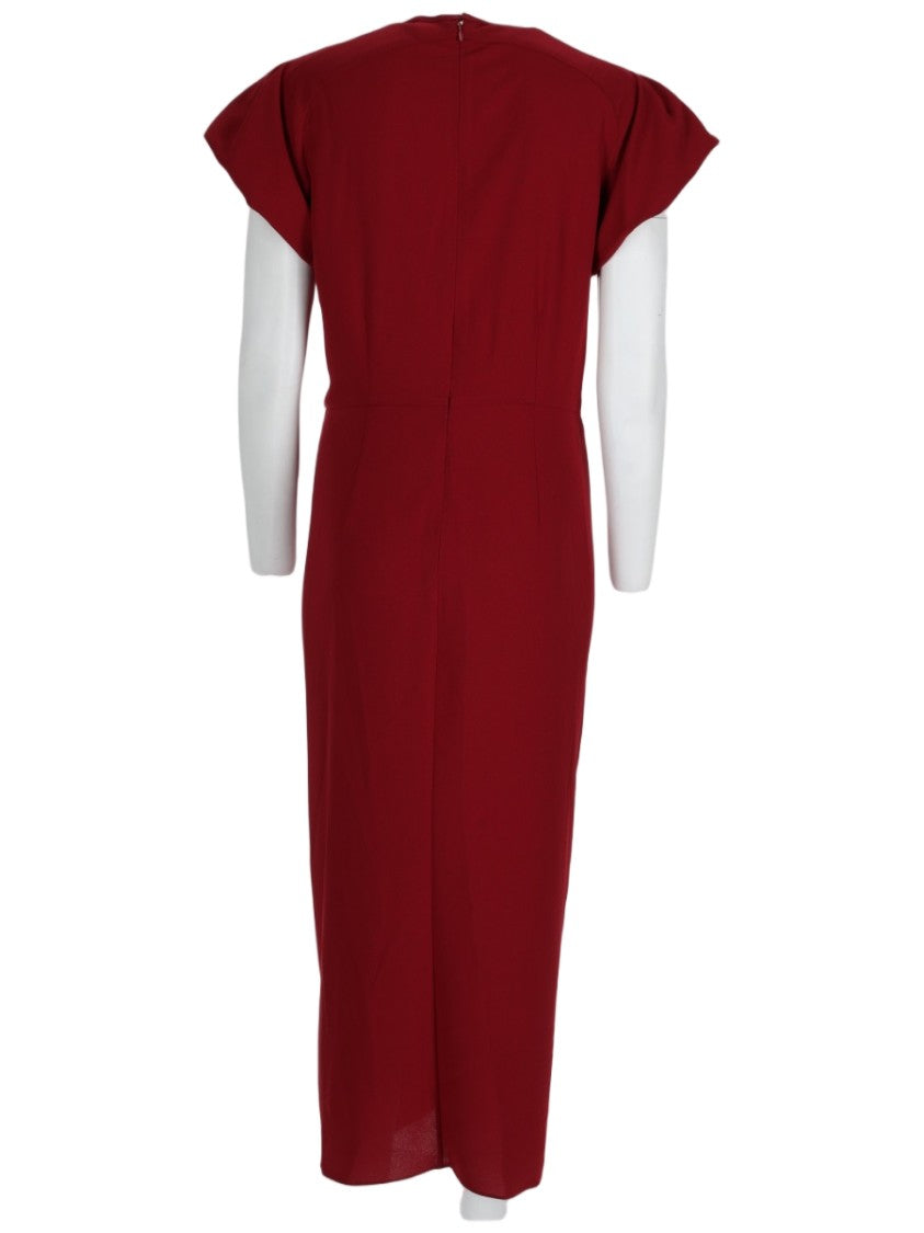 Isabel Marant Midi Dress With Gathered Front And Flared Sleeves