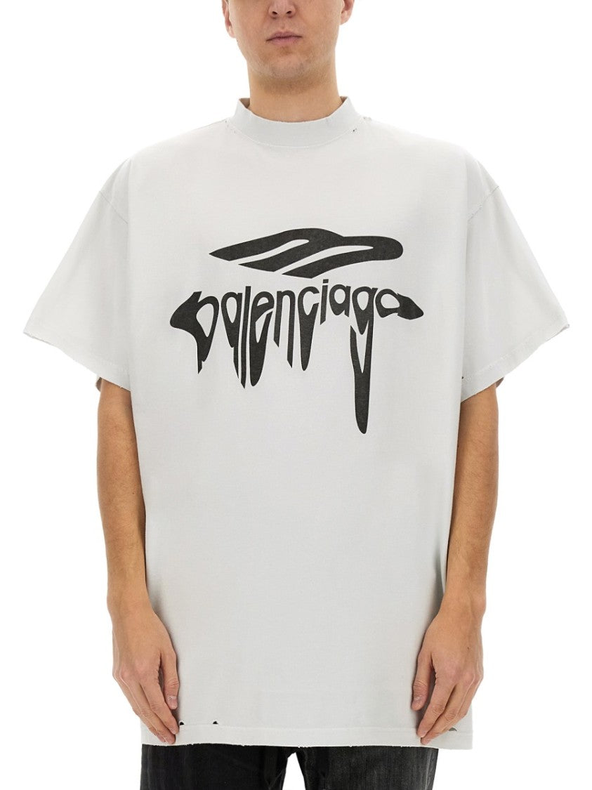 Balenciaga Relaxed Fit Cotton Oversize T-Shirt