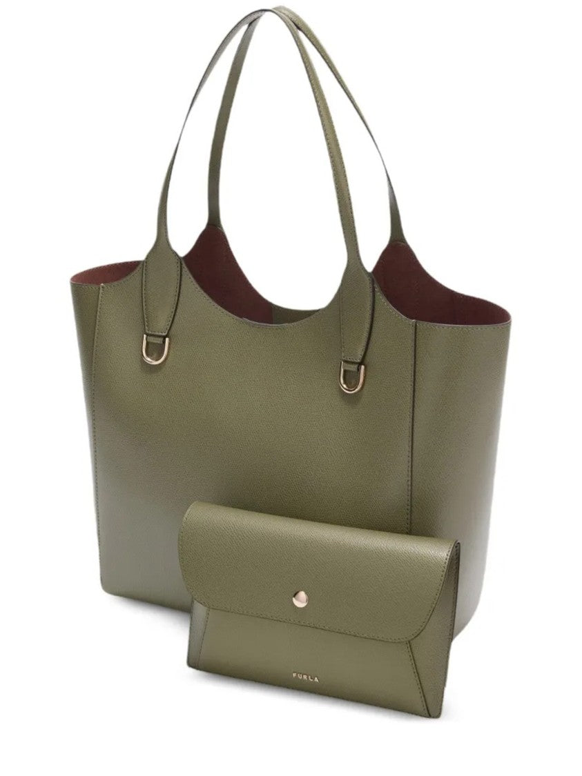 Furla Lea M Tote Textured Leather Handbag