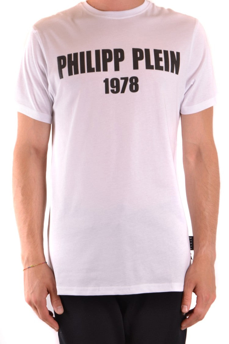 Philipp Plein Short-Sleeve Crew Neck T-Shirt With Bold Logo