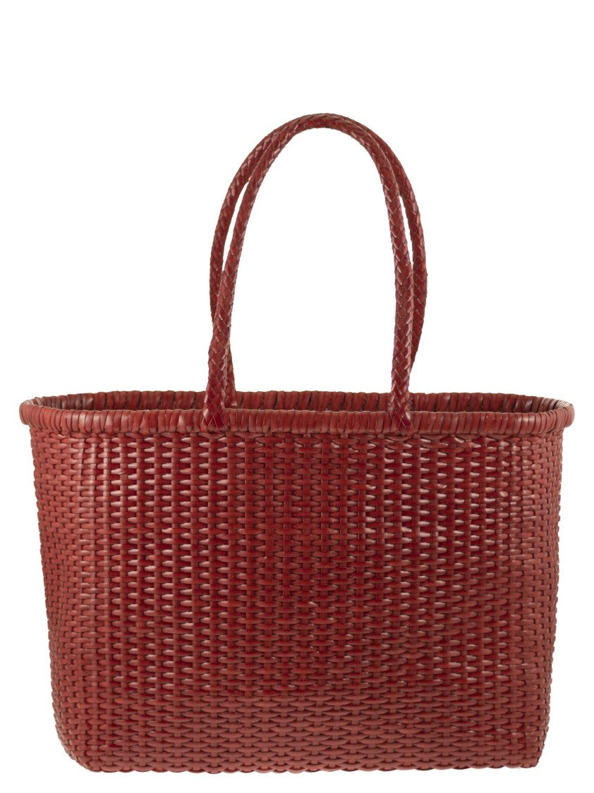 Dragon Weave - Braided Leather Bag L