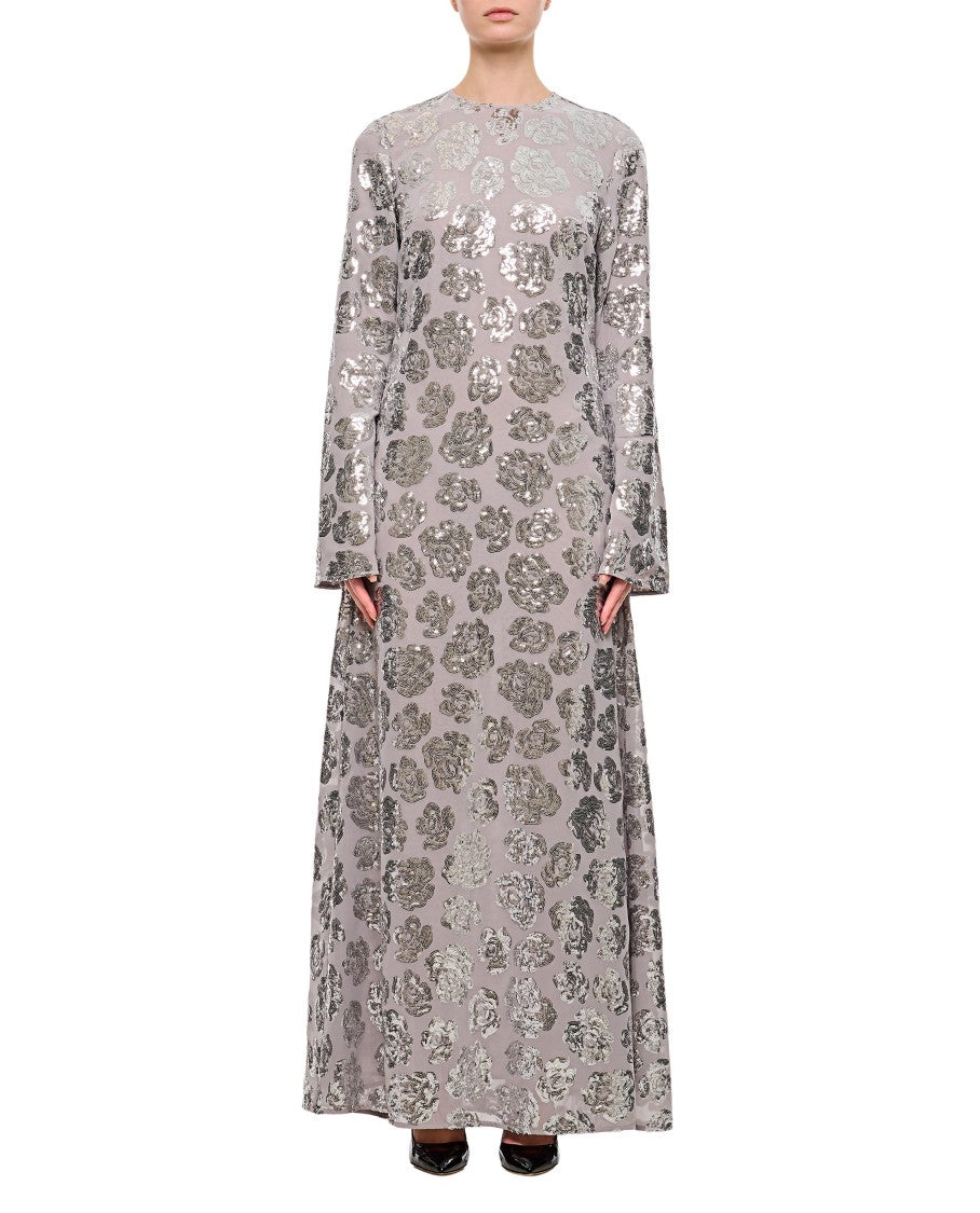 Rotate Sequin Chiffon Maxi Dress