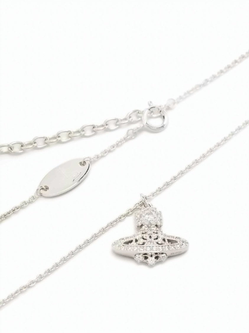 Vivienne Westwood Intricately Designed Silver Pendant Necklace