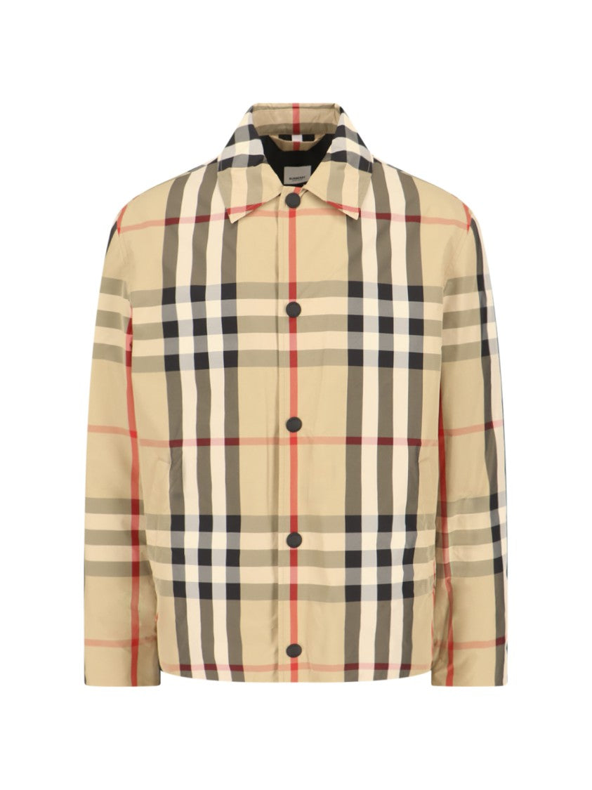 Burberry Check Shirt Jacket – Beige