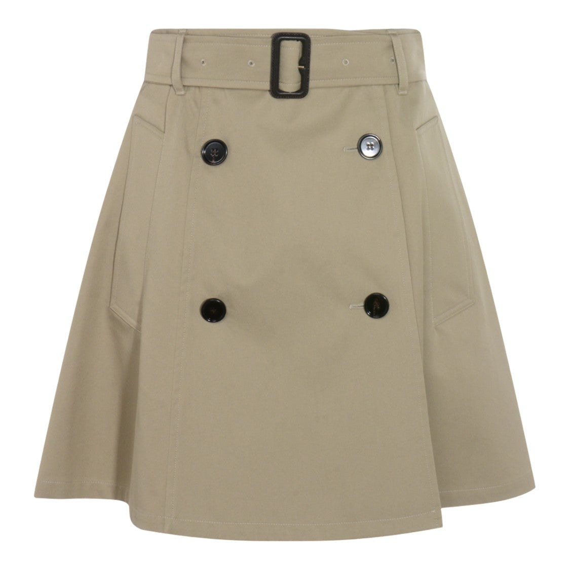 Burberry A-Line Skirt With Belted Waist