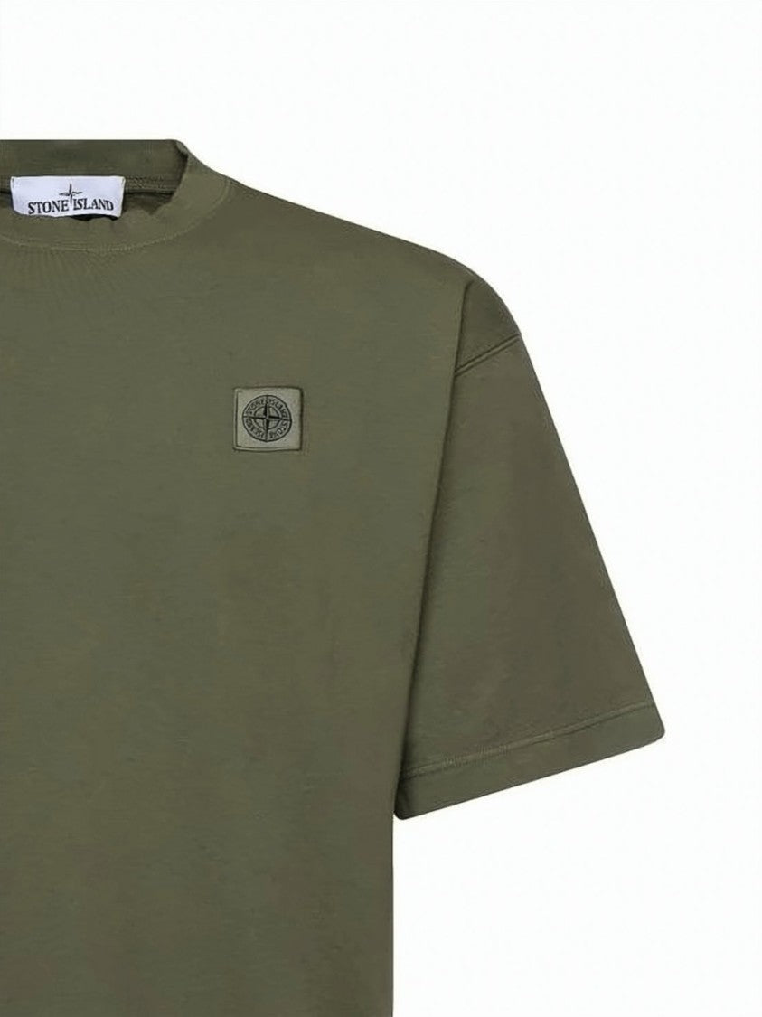 Stone Island Crew Neck Green T-Shirt