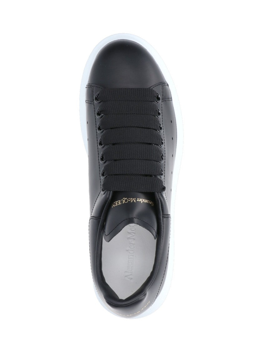 Alexander Mcqueen "Oversize" Sneakers, In Black Calfskin