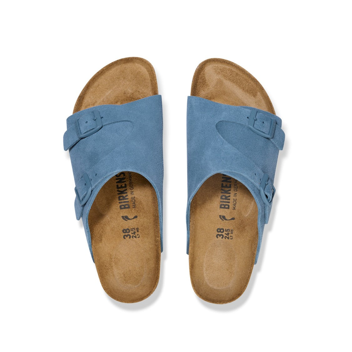 Birkenstock Soft Suede Sandals With Double Buckle Design