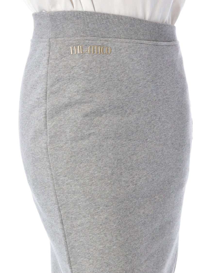 The Attico Fleece Midi Skirt