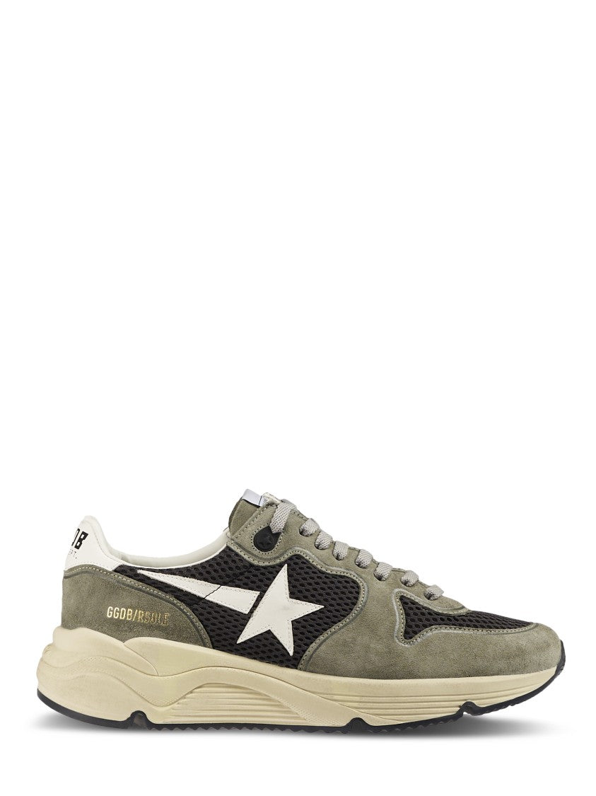 Golden Goose Sporty Sneakers With Suede Toe And Leather Accents