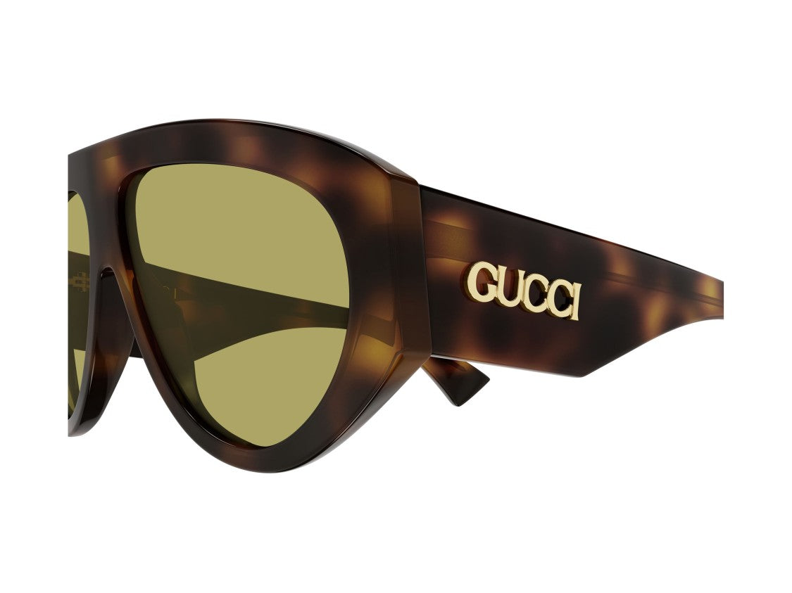 Gucci Gg2128s Tortoiseshell Bold Oversized Cat-Eye Sunglasses