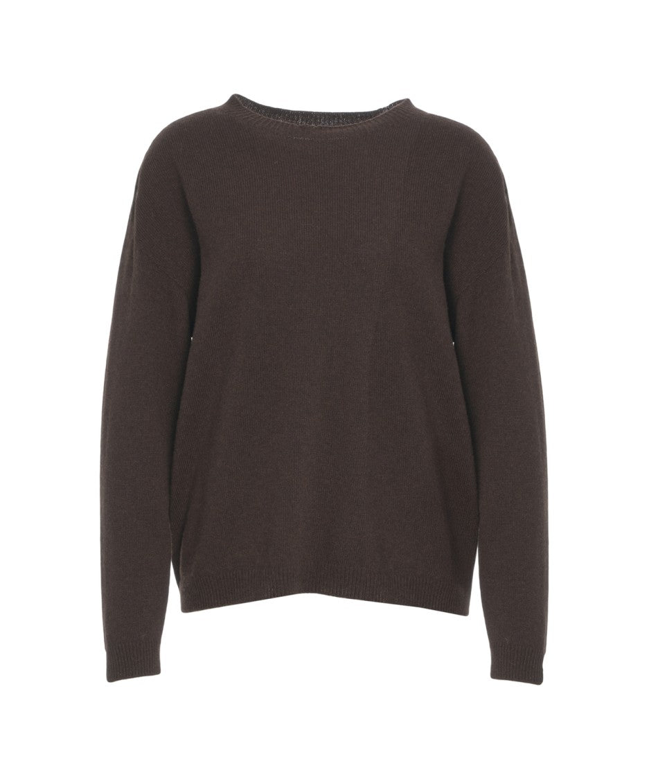 Jucca Cashmere Sweater With Ribbed Cuffs And Hem