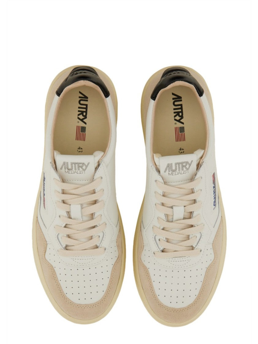 Autry Medalist Low Leather Suede Panels Sneakers