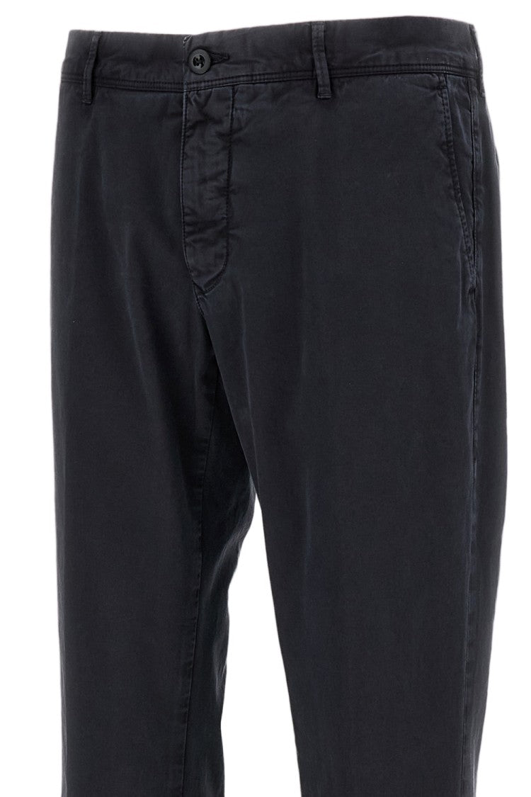Incotex Blue Slim Fit Cotton Trousers