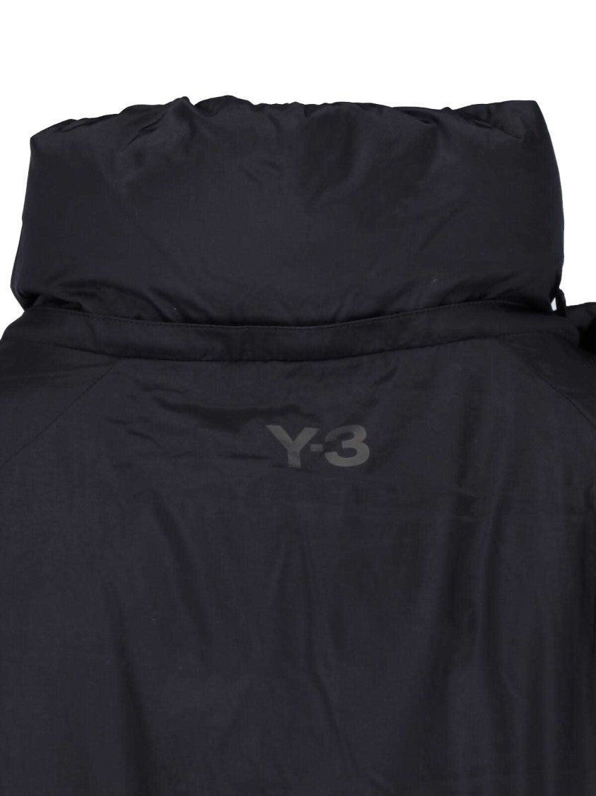 Y-3 Black Knot Detail Waterproof Down Jacket