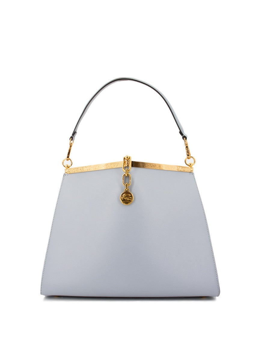 Etro Large Vela Leather Shoulder Bag