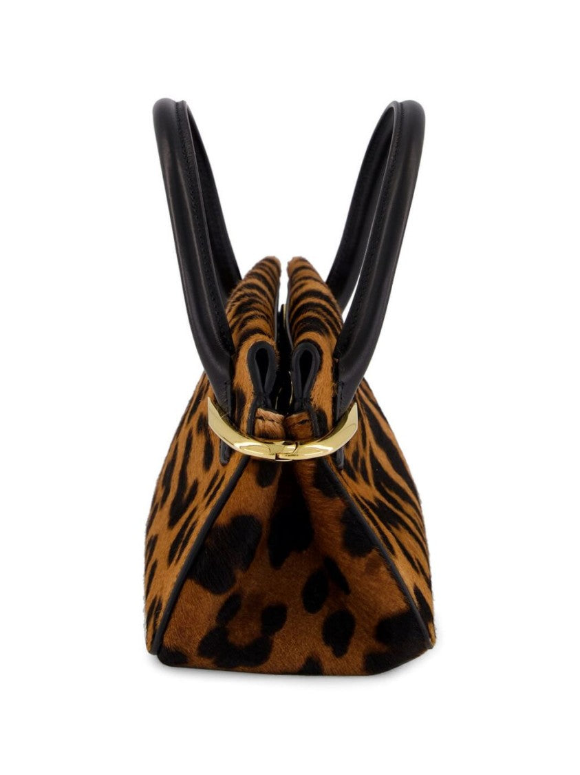 Givenchy Leopard Print Structured Detachable Strap Bag