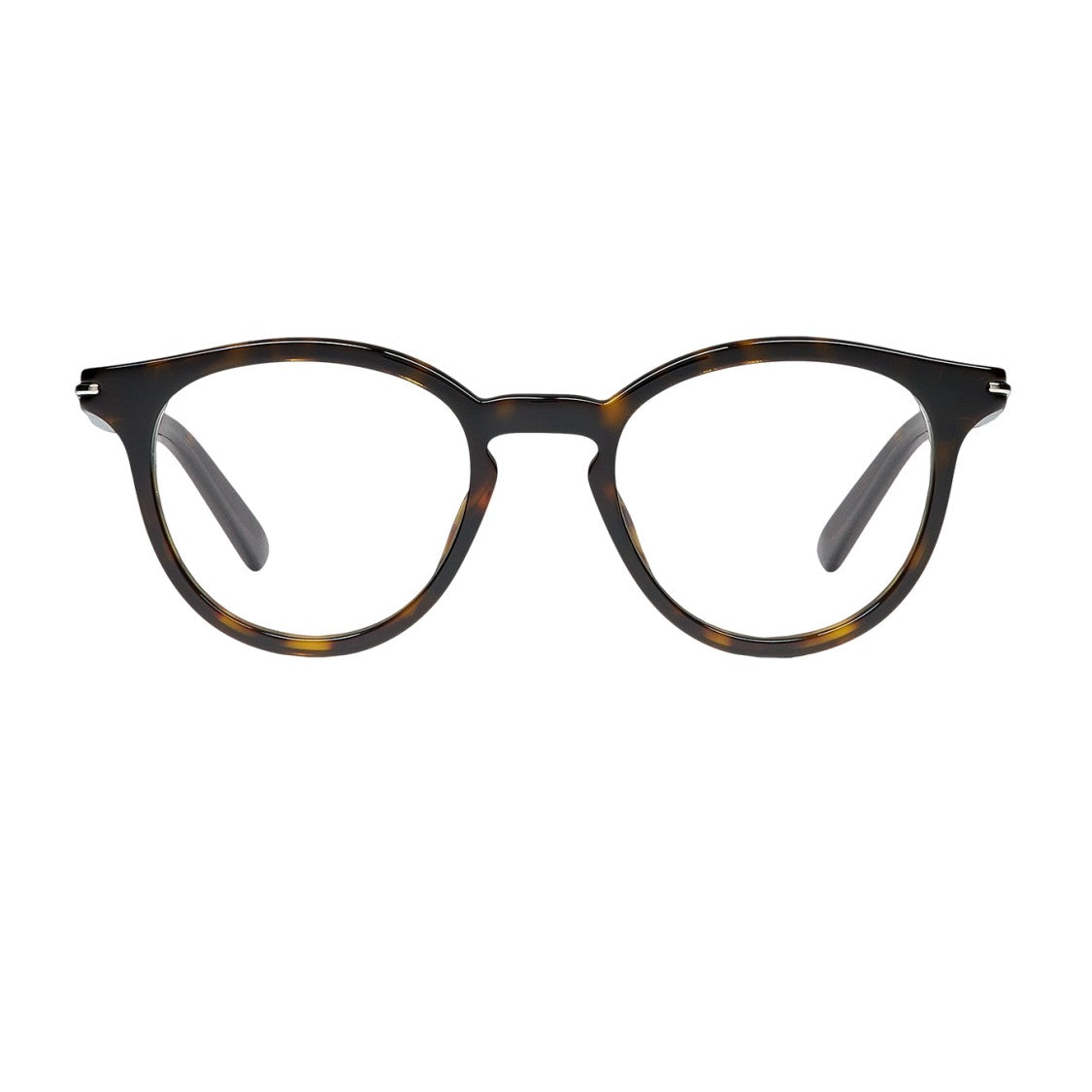 Gucci Havana Classic Design Round Tortoiseshell Eyeglasses