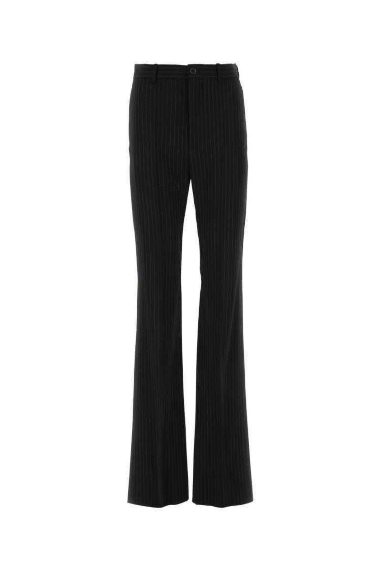 Balenciaga Embroidered Stretch Wool Pant