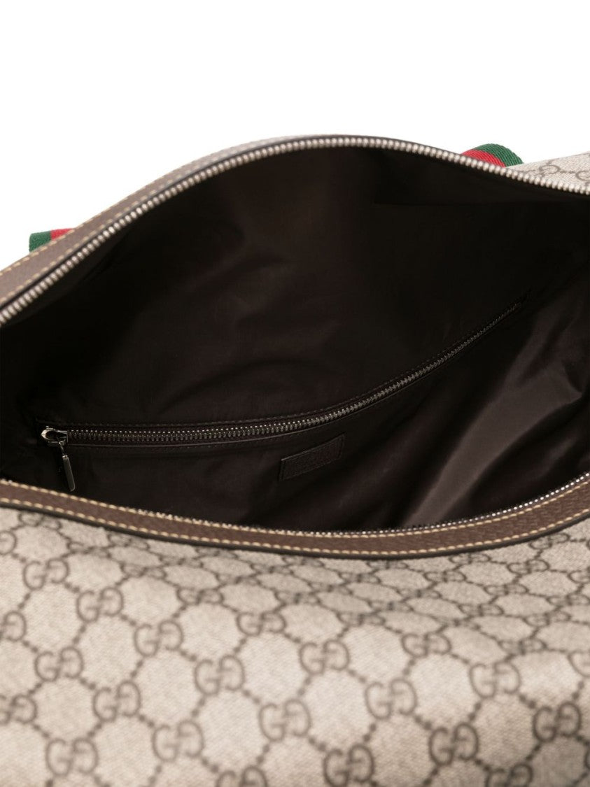 Gucci Beige Medium Duffle Supreme Web Bag