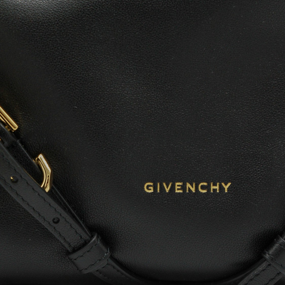 Givenchy Black Leather Voyou Shoulder Bag