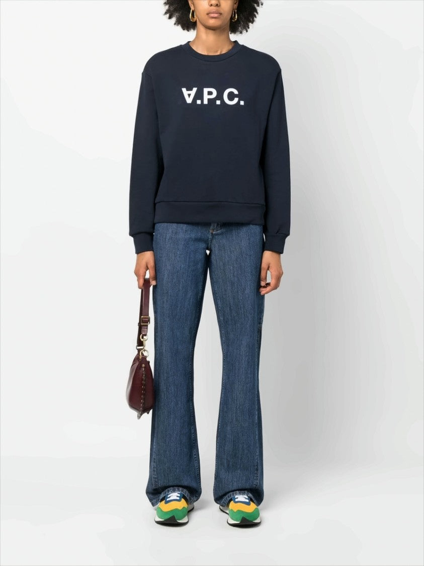 A.P.C. Elisa Vpc Logo Sweatshirt In Inverted Print