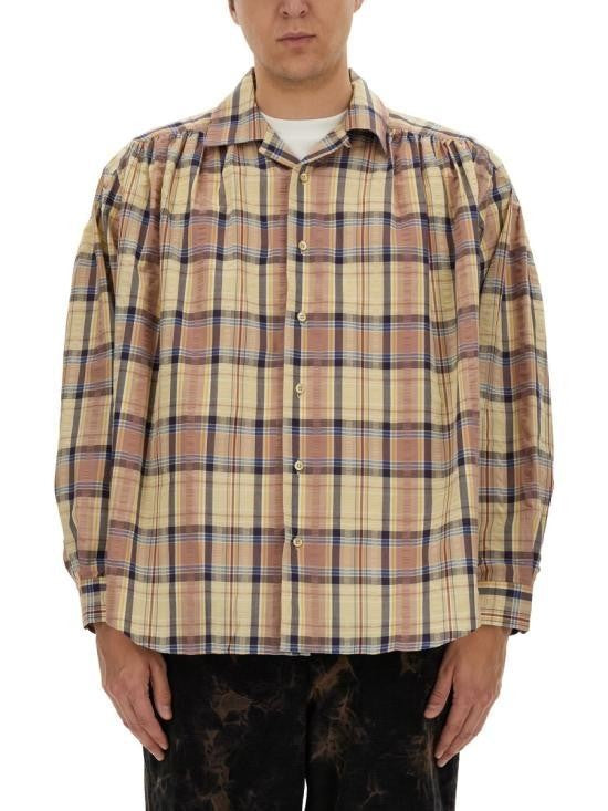 Aïe Plaid Long-Sleeve Shirt With Vintage Aesthetic