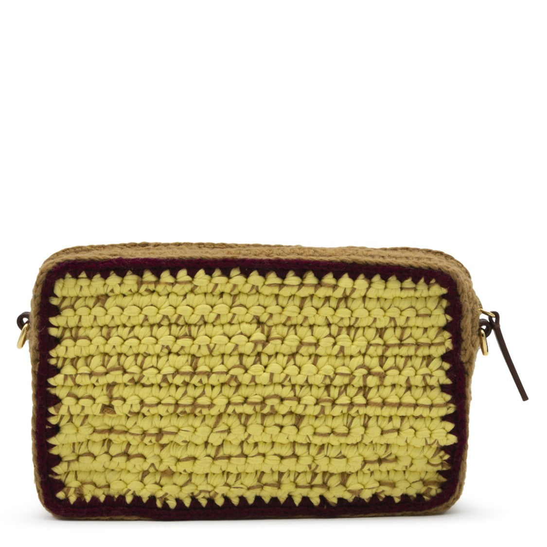 Marni Textured Crochet Crossbody Bag With Adjustable Strap