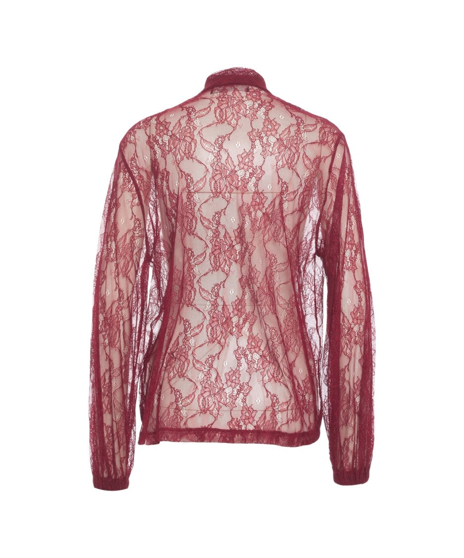 Kaos Lace Shirt With Bow Details