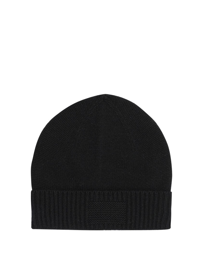 Guest In Residence Finely Knitted Black Cashmere Hat