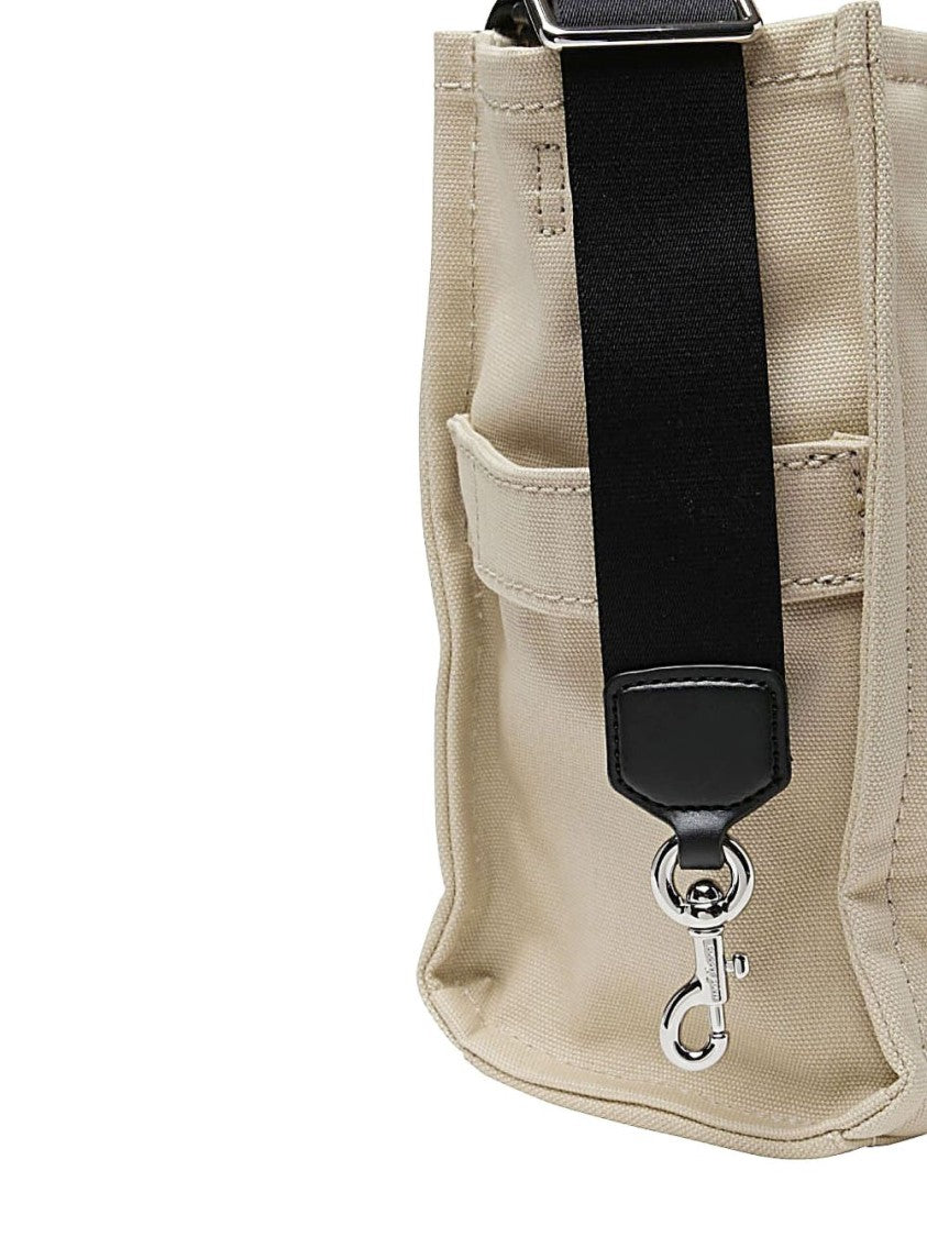 Marc Jacobs Beige Cotton Tote Bag With Prominent Logo