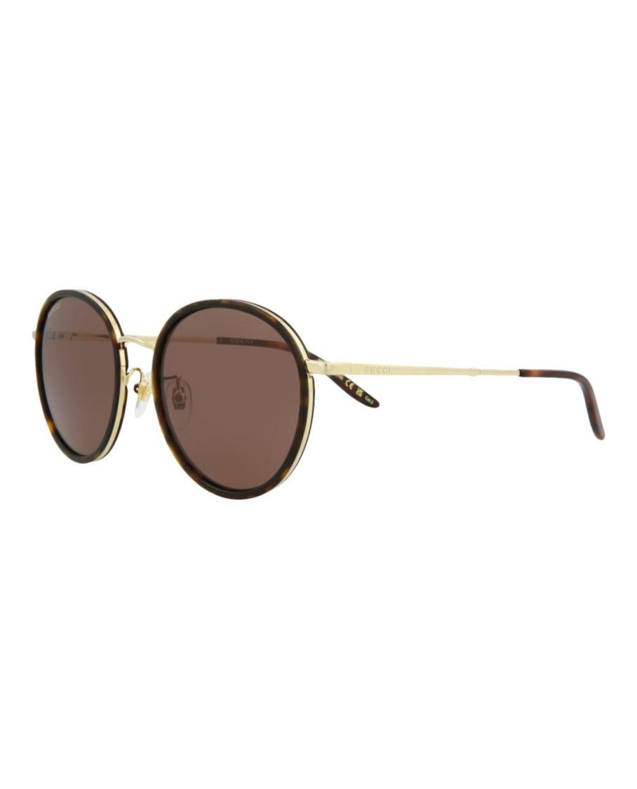 Gucci Round-Frame Acetate Sunglasses